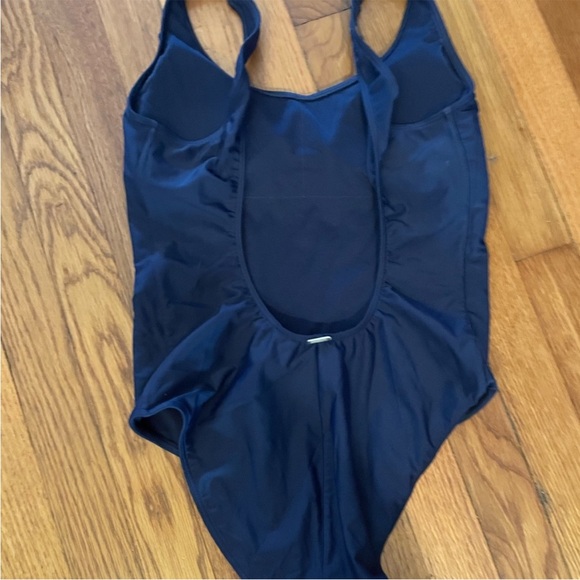 NWOT Abercrombie & Fitch Women One Piece Swimsuit Sz  HighLeg Cheeky Large Logo - Picture 3 of 5